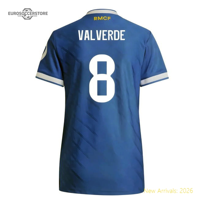 2025-2026 Real Madrid Authentic Third Shirt (Womens) (Valverde 8)-Football Shirts Shop