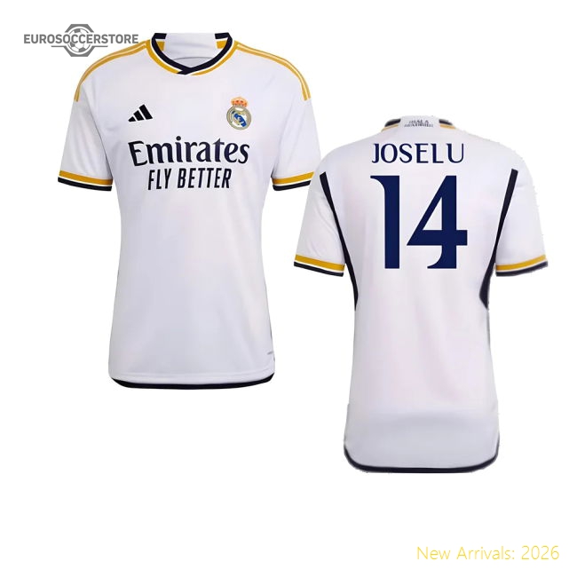 2023-2024 Real Madrid Home Shirt (Joselu 14)-Football Shirts Shop
