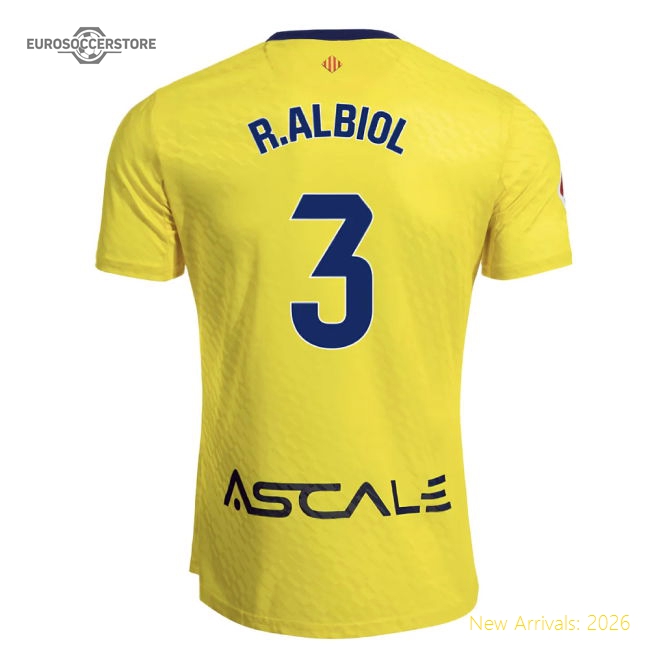2025-2026 Villarreal Home Shirt (R.Albiol 3)-Football Shirts Shop