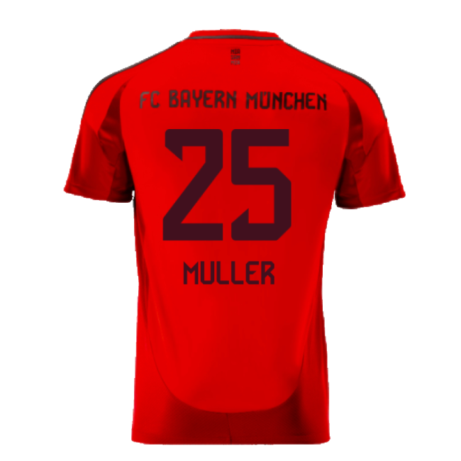 2024-2025 Bayern Munich Home Shirt (Muller 25)-Football Shirts Shop