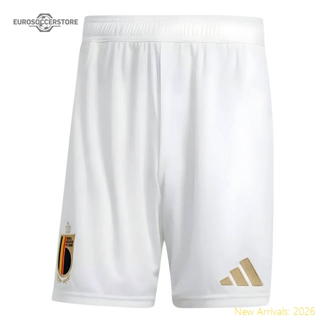 2024-2025 Belgium Away Shorts (White) - Kids-Football Shirts Shop
