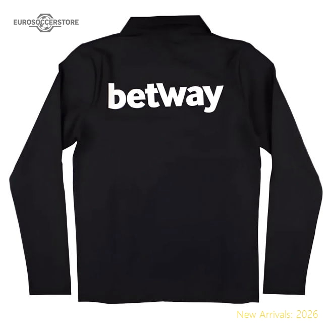 2024-2025 West Ham Presentation Jacket (Black)-Football Shirts Shop