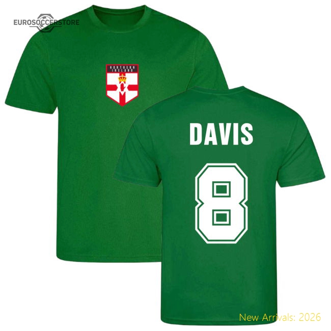Davis Northern Ireland Training Jersey (Green)-Football Shirts Shop