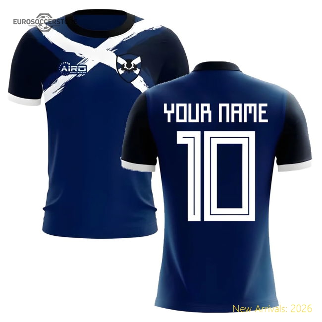 2025-2026 Scotland Flag Concept Football Shirt (Your Name)-Football Shirts Shop