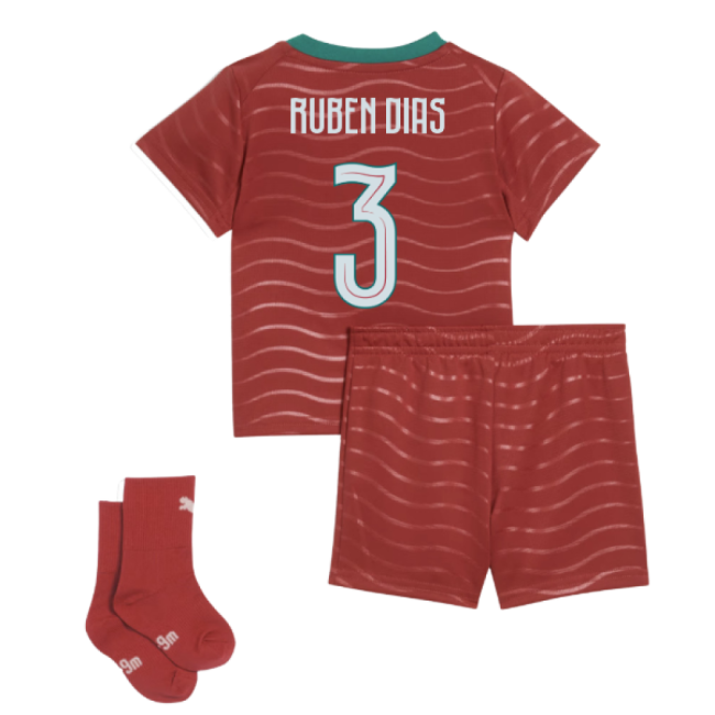 2026-2027 Portugal Home Baby Kit (Ruben Dias 3)-Football Shirts Shop
