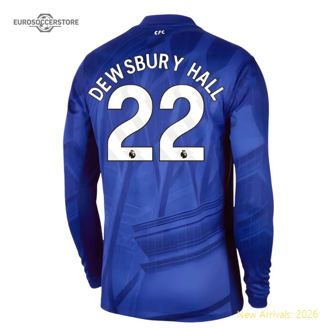 2025-2026 Chelsea Home Long Sleeve Shirt (Dewsbury Hall 22)-Football Shirts Shop