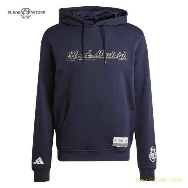 2025-2026 Real Madrid US Hoody (Legend Ink)-Football Shirts Shop