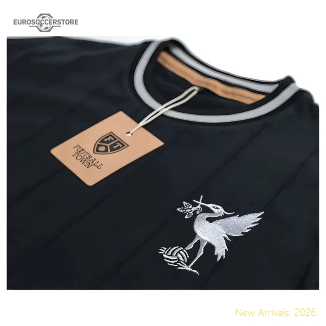 Liverpool Silver Bird Retro Football Shirt (Black)-Football Shirts Shop