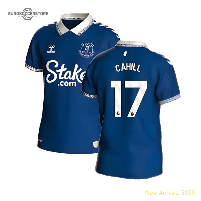 2023-2024 Everton Home Shirt (CAHILL 17)-Football Shirts Shop