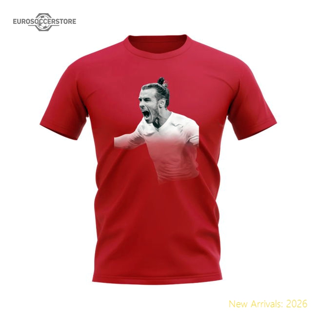 Gareth Bale Real Madrid Legend T-Shirt (Red)-Football Shirts Shop