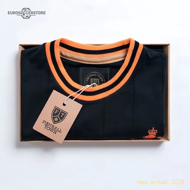 Vintage Holland De Leeuw Black Soccer Jersey-Football Shirts Shop