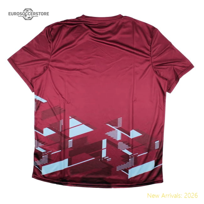 2023-2024 West Ham Warm Up Jersey (Claret)-Football Shirts Shop