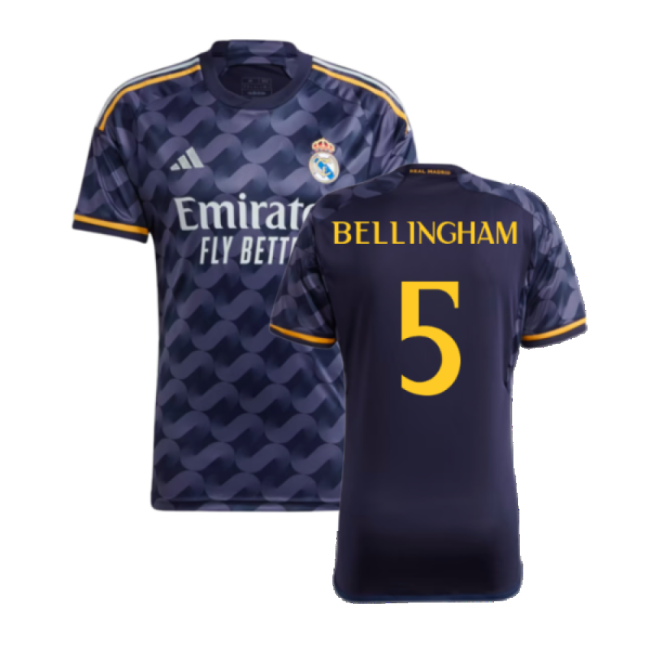 2023-2024 Real Madrid Away Shirt (Bellingham 5)-Football Shirts Shop