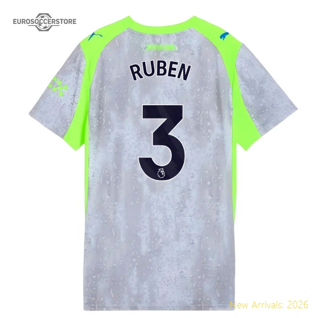 2025-2026 Man City Third Shirt (Womens) (Ruben 3)-Football Shirts Shop