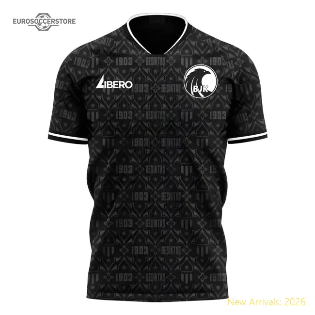 Besiktas 2025-2026 Away Concept Football Kit (Libero) - Kids-Football Shirts Shop