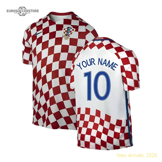 Croatia 2016-17 Home Shirt ((Very Good) XXL) (Your Name)-Football Shirts Shop