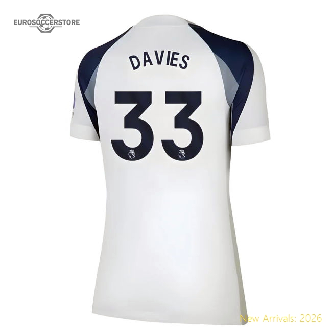 2025-2026 Tottenham Home Shirt (Womens) (Davies 33)-Football Shirts Shop