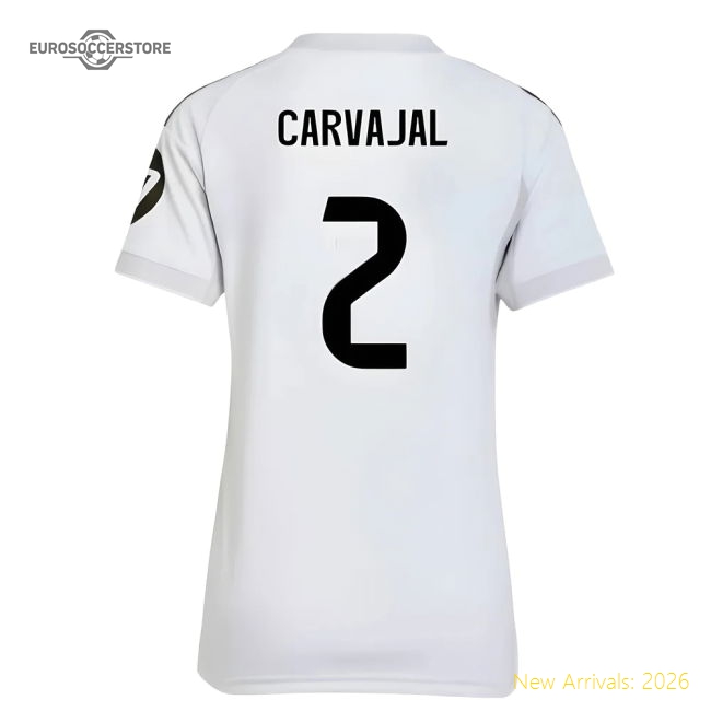 2025-2026 Real Madrid Home Shirt (Womens) (Carvajal 2)-Football Shirts Shop