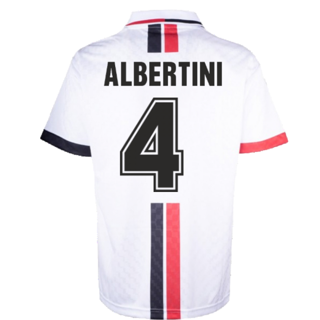 AC Milan 1996 Away Retro Shirt (Albertini 4)-Football Shirts Shop