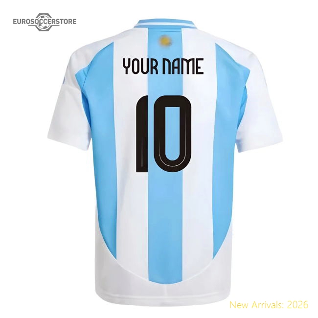 2024-2025 Argentina Home Shirt (Kids) (Your Name)-Football Shirts Shop