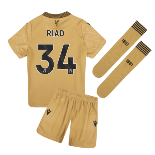 2025-2026 Crystal Palace Third Little Kids Infant Kit (Riad 34)-Football Shirts Shop