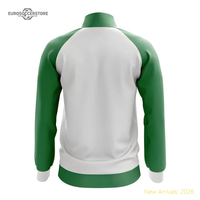 Ivory Coast Concept Football Track Jacket (White)-Football Shirts Shop