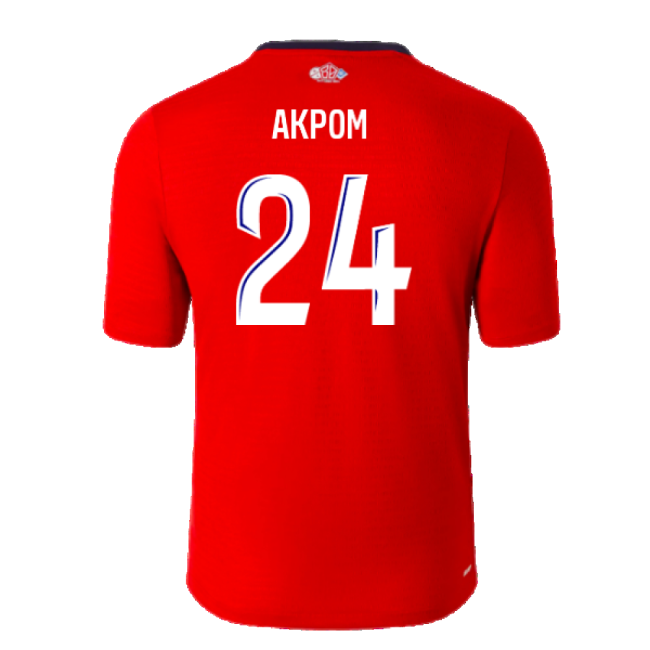2024-2025 Lille LOSC Home Shirt (Akpom 24)-Football Shirts Shop