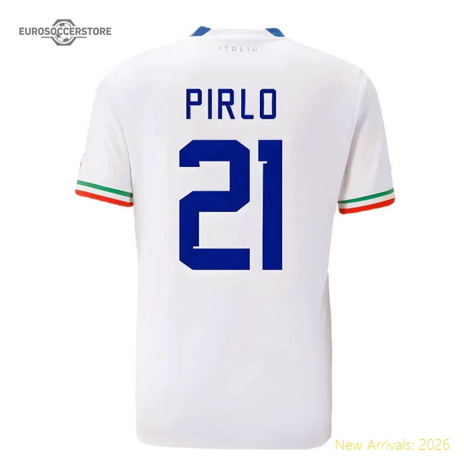 2022-2023 Italy Away Shirt (PIRLO 21)-Football Shirts Shop