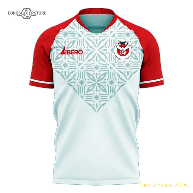 Tunisia 2025-2026 Home Concept Football Kit (Libero) - Womens-Football Shirts Shop