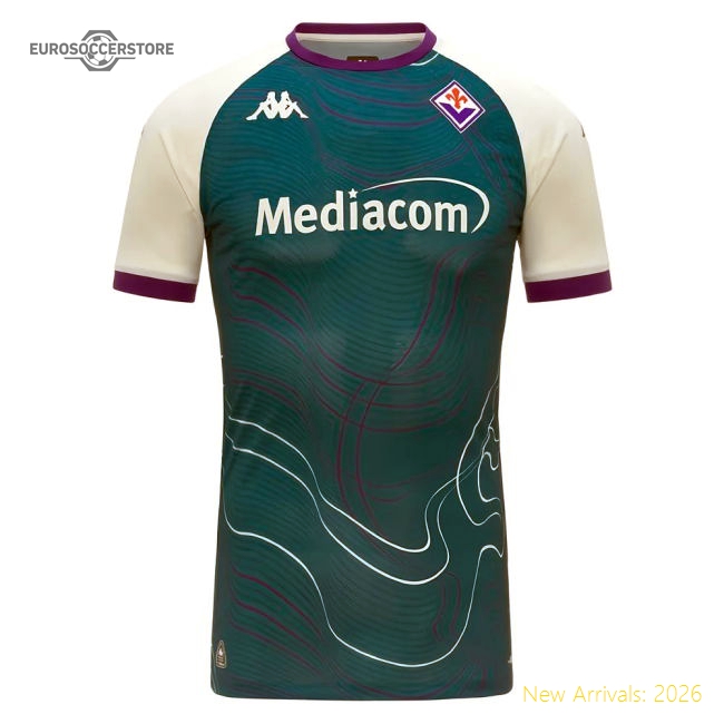 2025-2026 Fiorentina Pre Match Shirt (Turquoise) (Your Name)-Football Shirts Shop