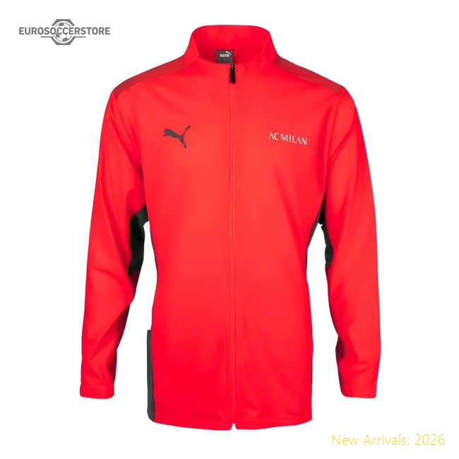 2021-2022 AC Milan Training Jacket (Red)-Football Shirts Shop