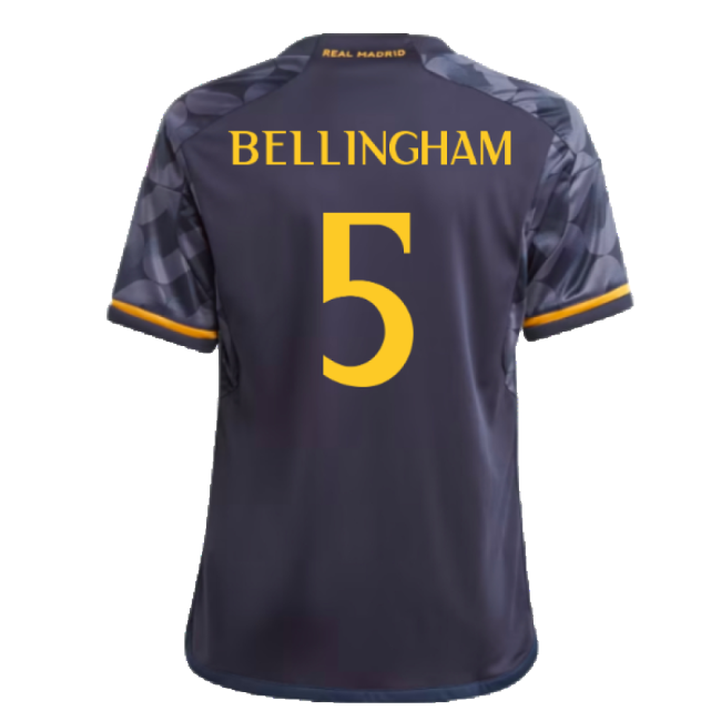 2023-2024 Real Madrid Away Shirt (Kids) (Bellingham 5)-Football Shirts Shop
