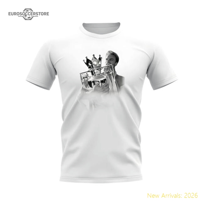 Dennis Bergkamp Arsenal Legend T-Shirt (White)-Football Shirts Shop