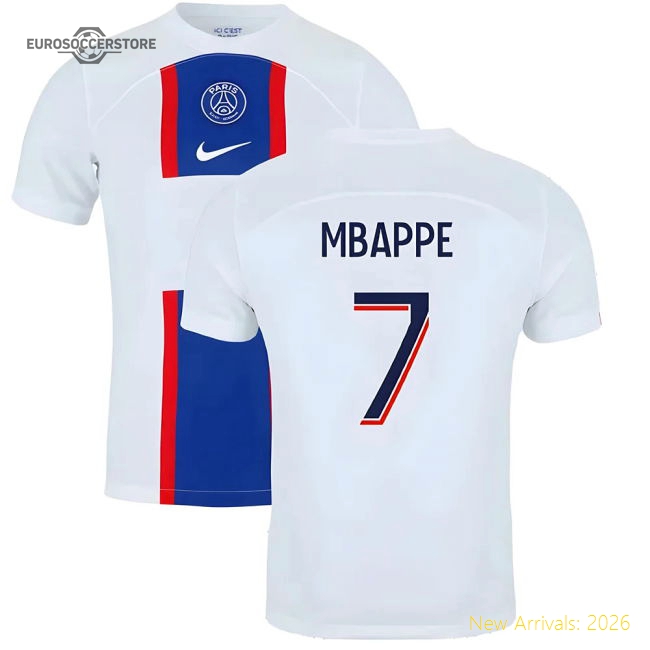 2022-2023 PSG Third Shirt (MBAPPE 7)-Football Shirts Shop