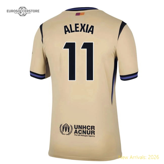 2025-2026 Barcelona Away Shirt (Alexia 11)-Football Shirts Shop