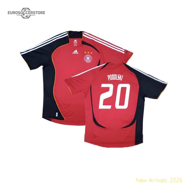 Germany 2005-07 Away Shirt ((Very Good) XL) (Podolski 20)-Football Shirts Shop