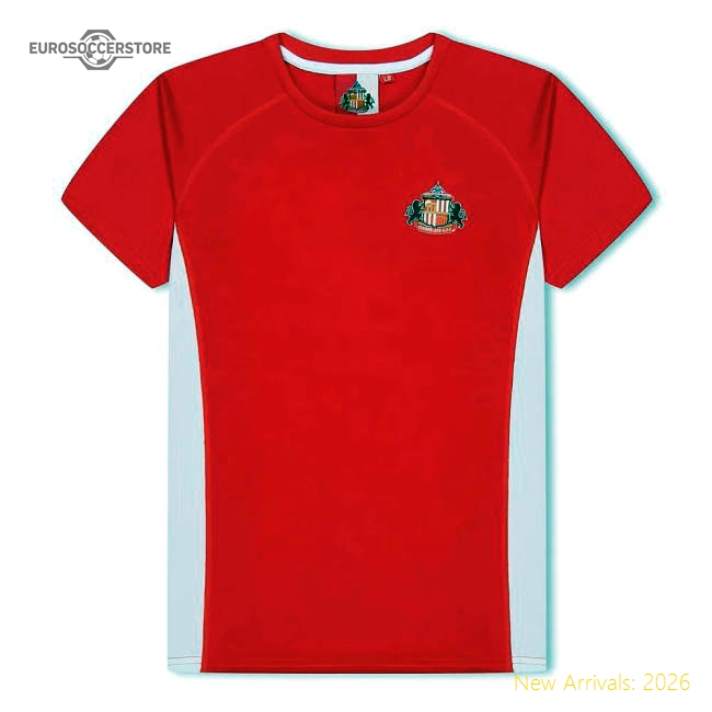 Sunderland Poly T-Shirt (Red) - Kids-Football Shirts Shop