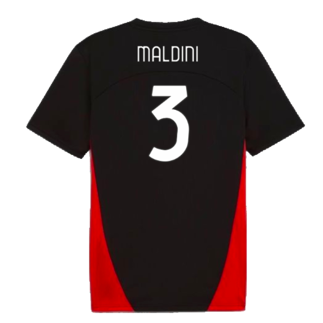 2024-2025 AC Milan Training Shirt (Black) (Maldini 3)-Football Shirts Shop
