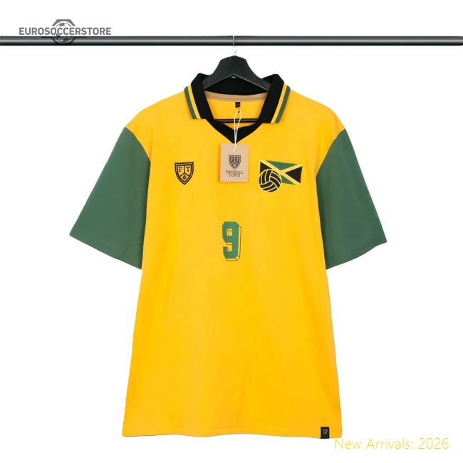 Vintage Jamaica Reggae Boyz No 9 Football Shirt-Football Shirts Shop