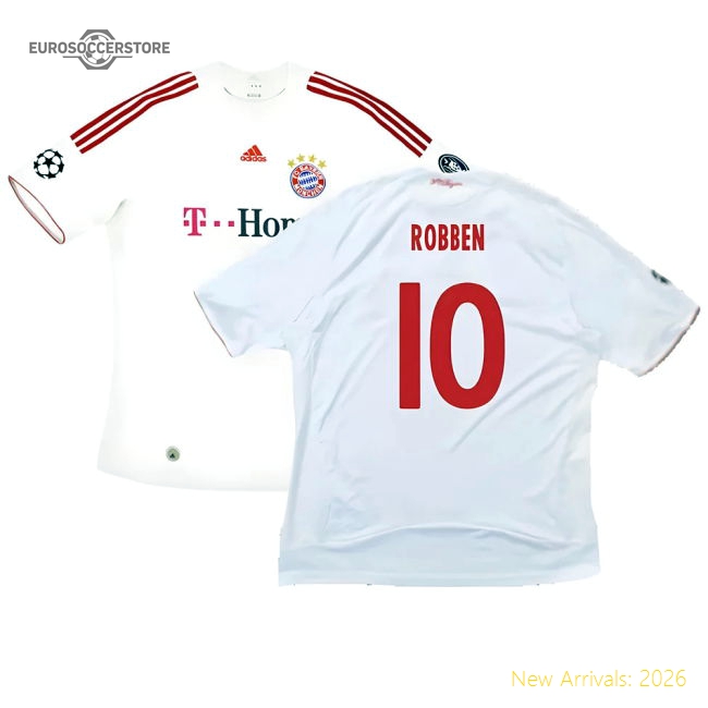 Bayern Munich 2008-09 Third Shirt ((Very Good) XXL) (Robben 10)-Football Shirts Shop