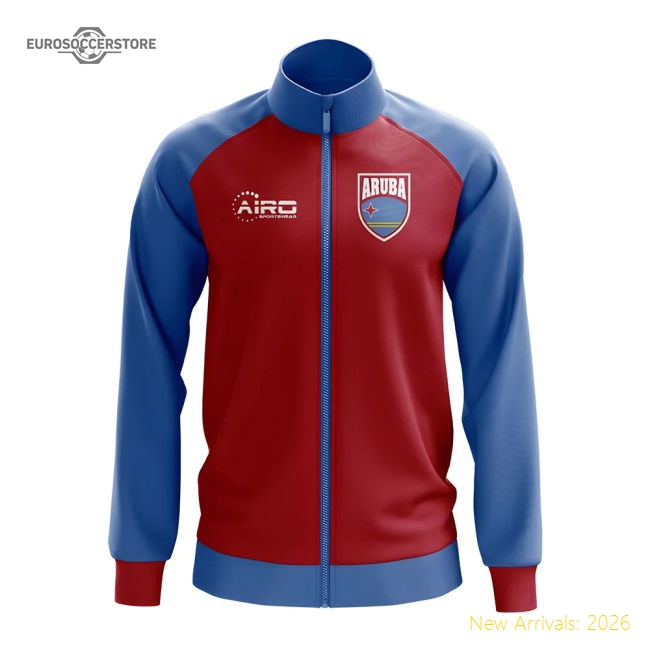 Aruba Concept Football Track Jacket (Red)-Football Shirts Shop