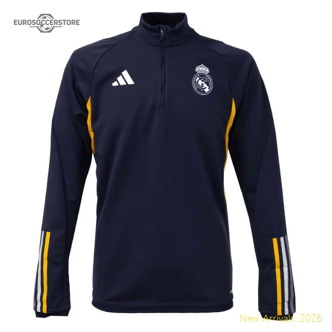 2023-2024 Real Madrid Training Top (Legend Ink)-Football Shirts Shop