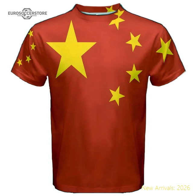 China Chinese Flag Sublimated Sports Jersey-Football Shirts Shop