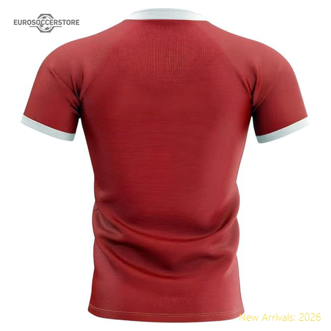 2025-2026 Tonga Flag Concept Rugby Shirt - Baby-Football Shirts Shop