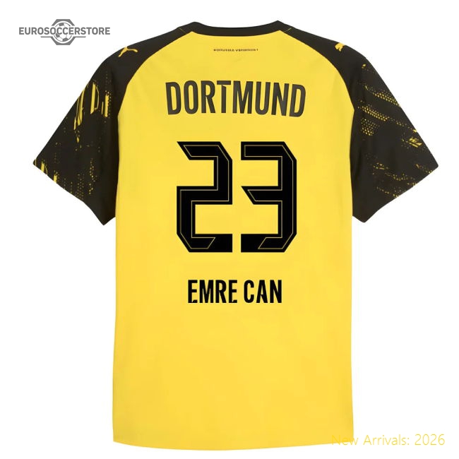 2025-2026 Borussia Dortmund Authentic Home Shirt (Emre Can 23)-Football Shirts Shop