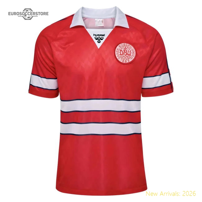 1988 Denmark Home Retro Shirt-Football Shirts Shop