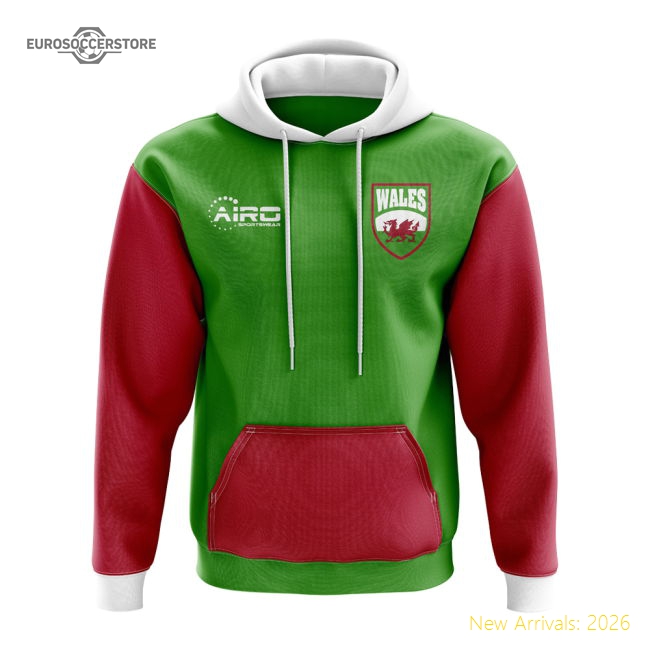 Wales Concept Country Football Hoody (Green)-Football Shirts Shop