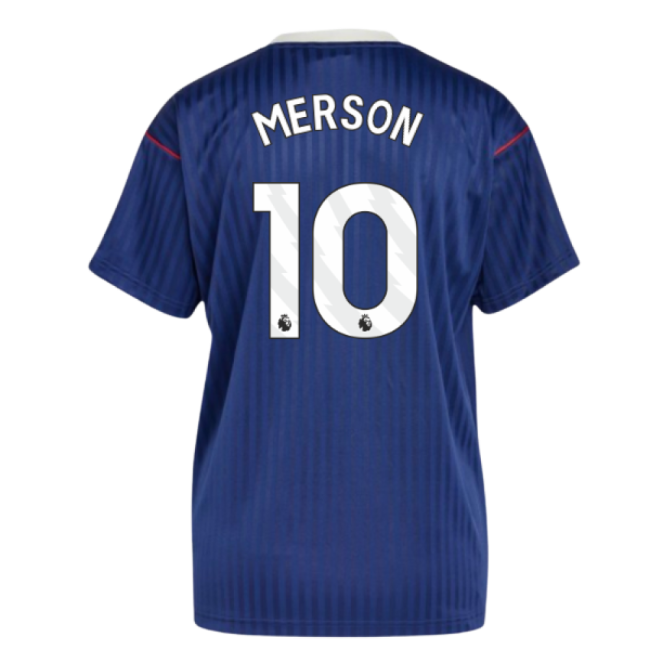 Arsenal Terrace Icons Shirt (Navy) (Merson 10)-Football Shirts Shop