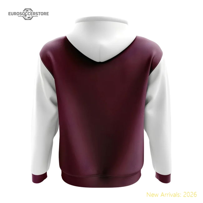 Qatar Concept Country Football Hoody (Red)-Football Shirts Shop
