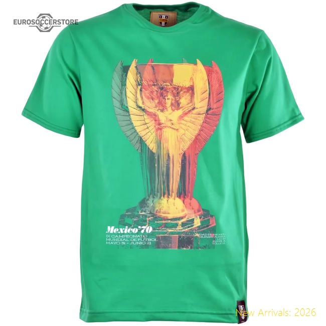 Pennarello: World Cup - Mexico 70 T-Shirt - Green-Football Shirts Shop